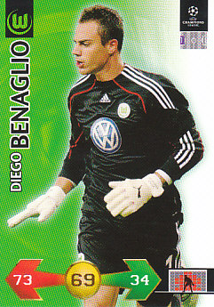 Diego Benaglio VfL Wolfsburg 2009/10 Panini Super Strikes CL #335